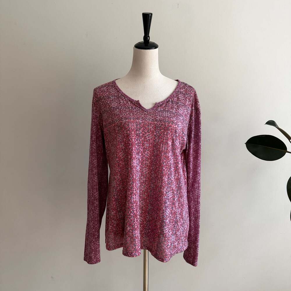 KUHL Women's Size XL Long Sleeve V-Neck Patterned Tops Bundle of 2 - Picture 10 of 12